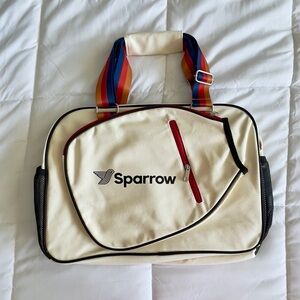 Sparrow Pickleball Bag Stylish Three Stripes Retro Look 20x8x12 New